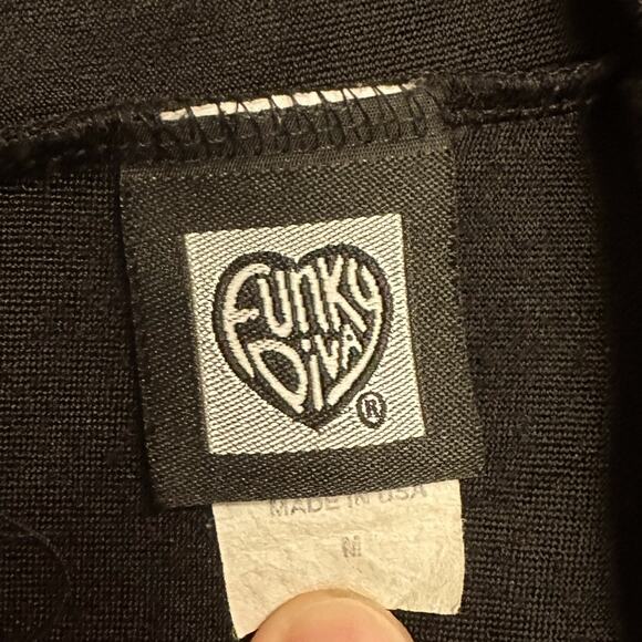 Funky Diva Black Dance/Tennis Skort - Picture 2 of 5